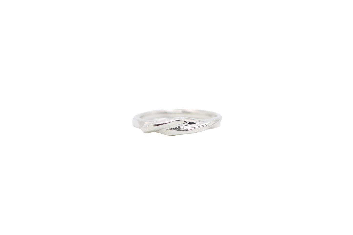 Sterling Silver Rough Edges Knot Ring