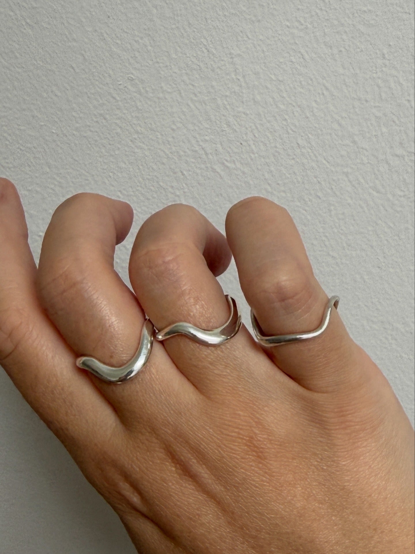 Wavy Silver Ring