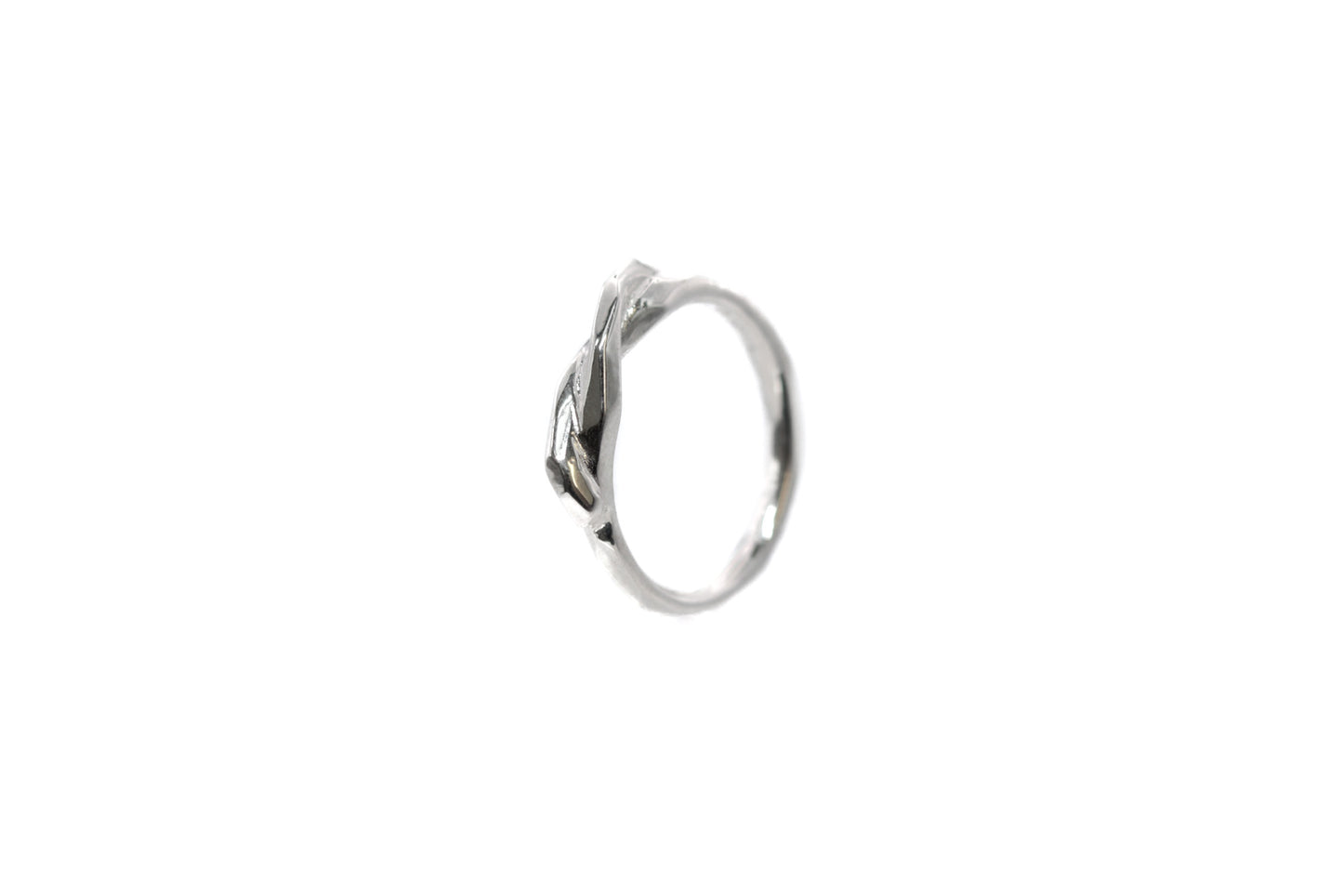 Sterling Silver Rough Edges Knot Ring