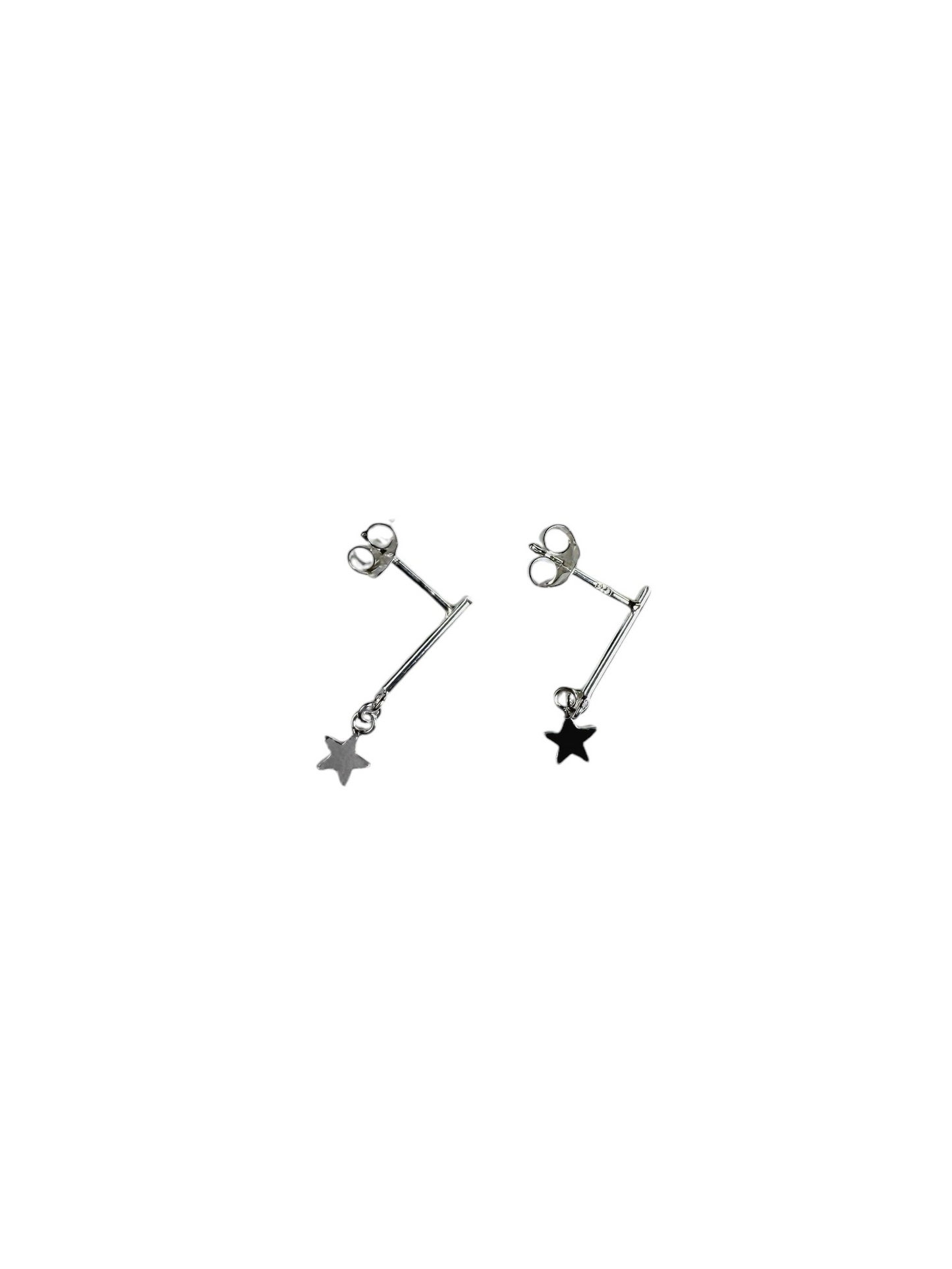 Sterling Silver ‘magic wand’ stud earrings