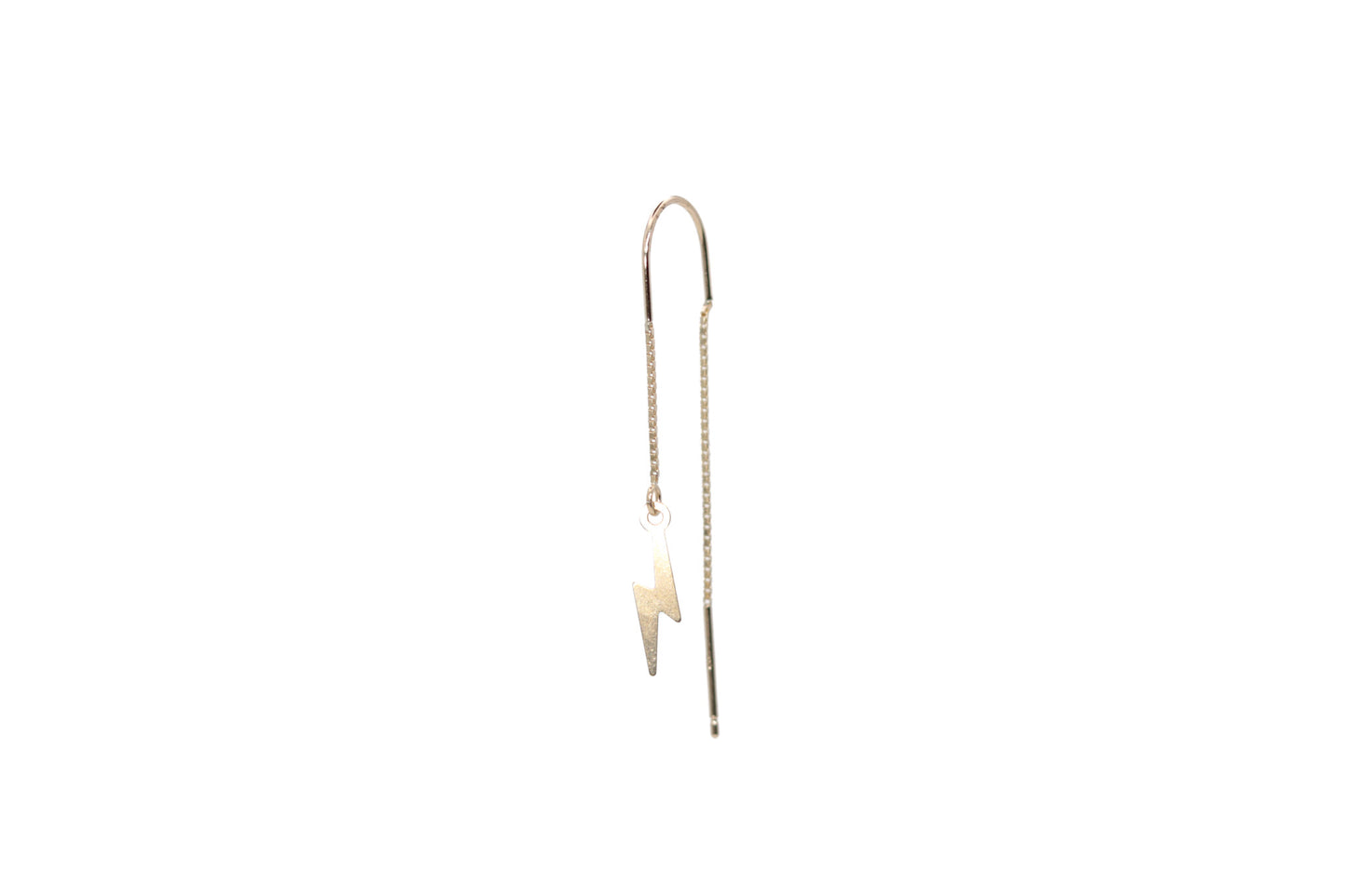 9ct Yellow Gold Box chain single earring