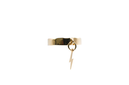 Gold Lightening Bolt Ring