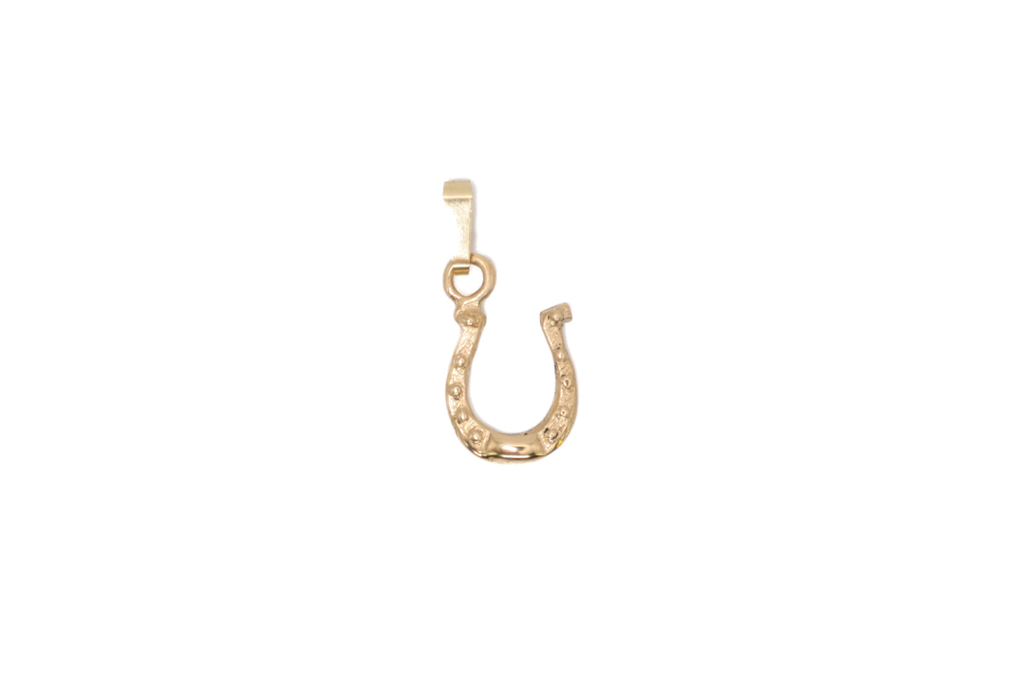 Gold Horseshoe Pendant