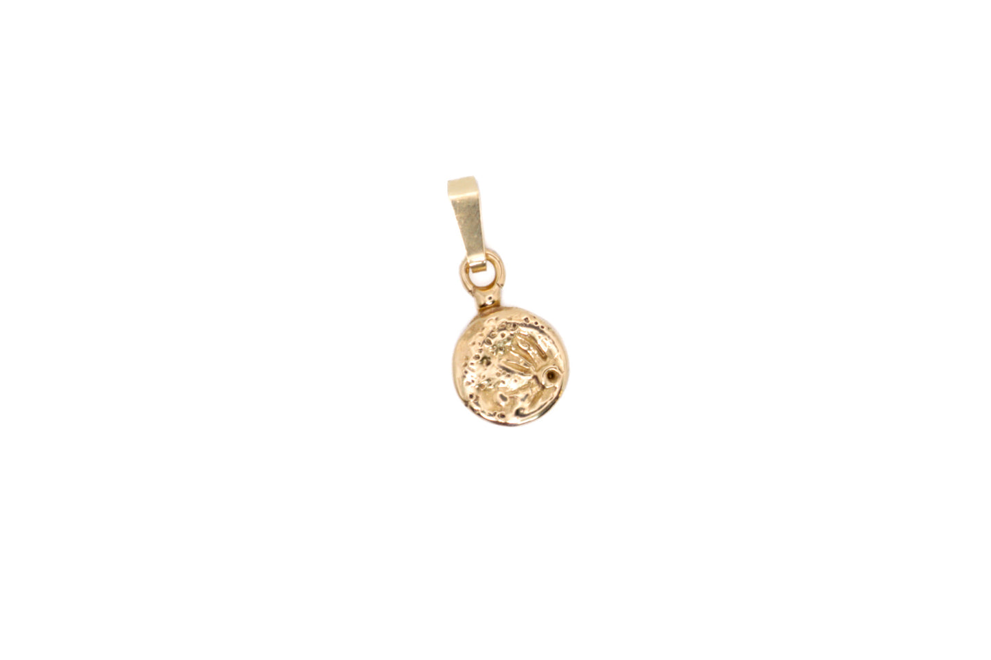 Gold Full Moon Pendant