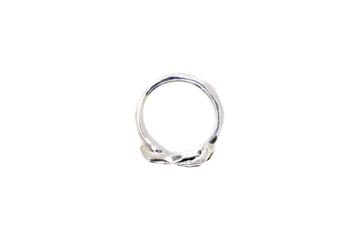 Sterling Silver Rough Edges Knot Ring