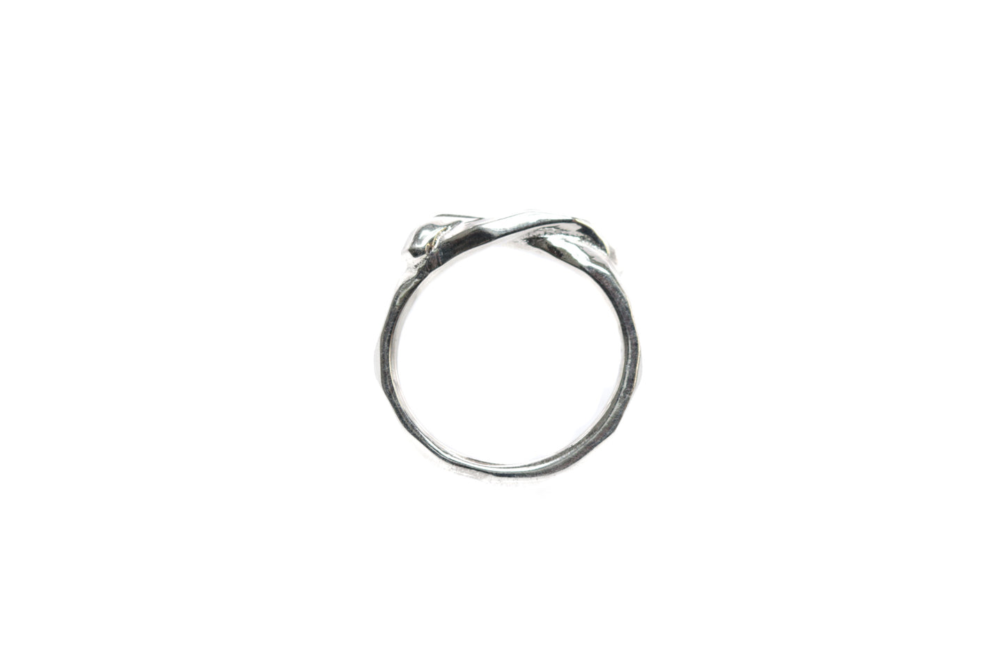 Sterling Silver Rough Edges Knot Ring