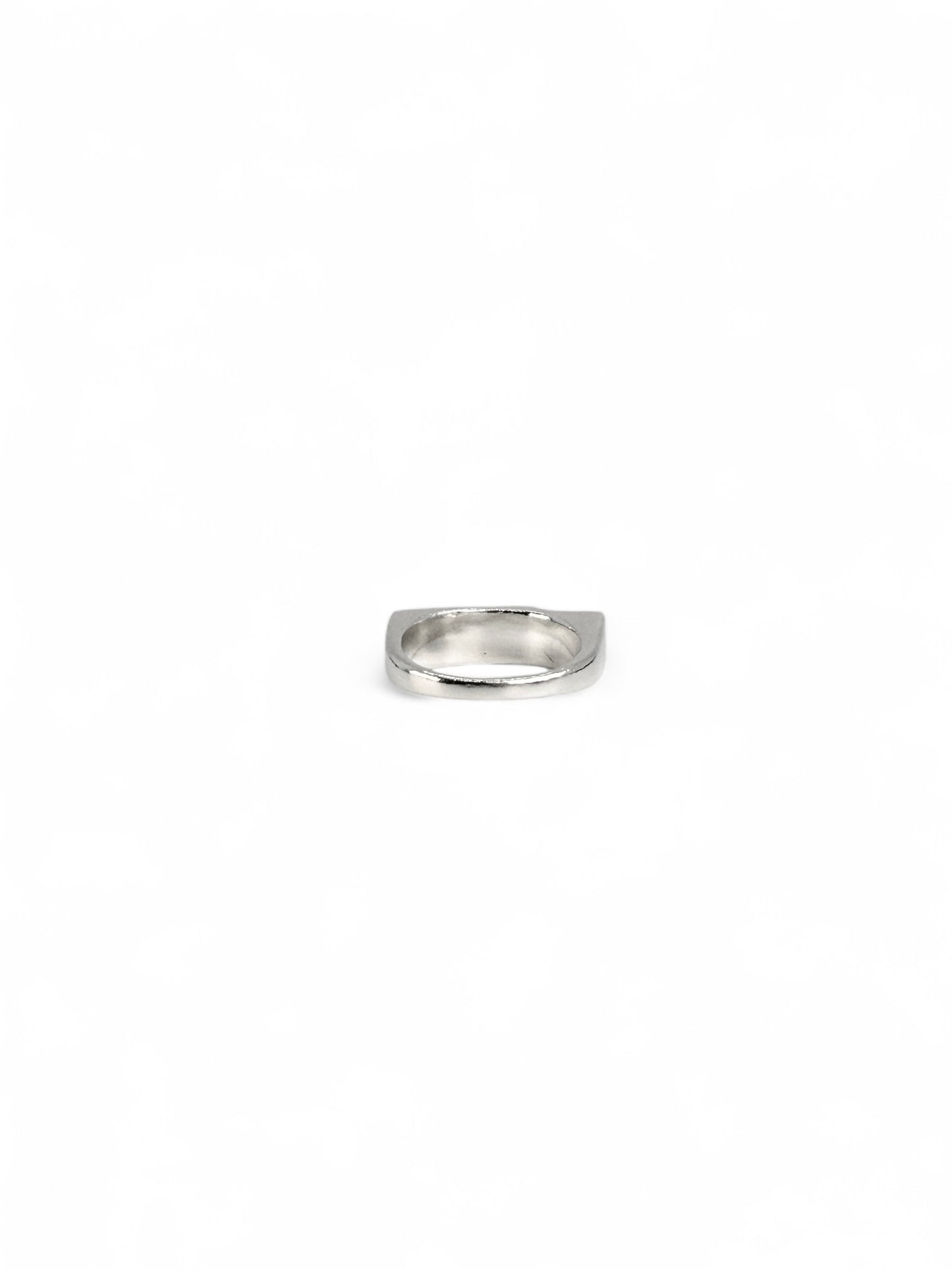 Chunky lightening bolt ring in sterling silver