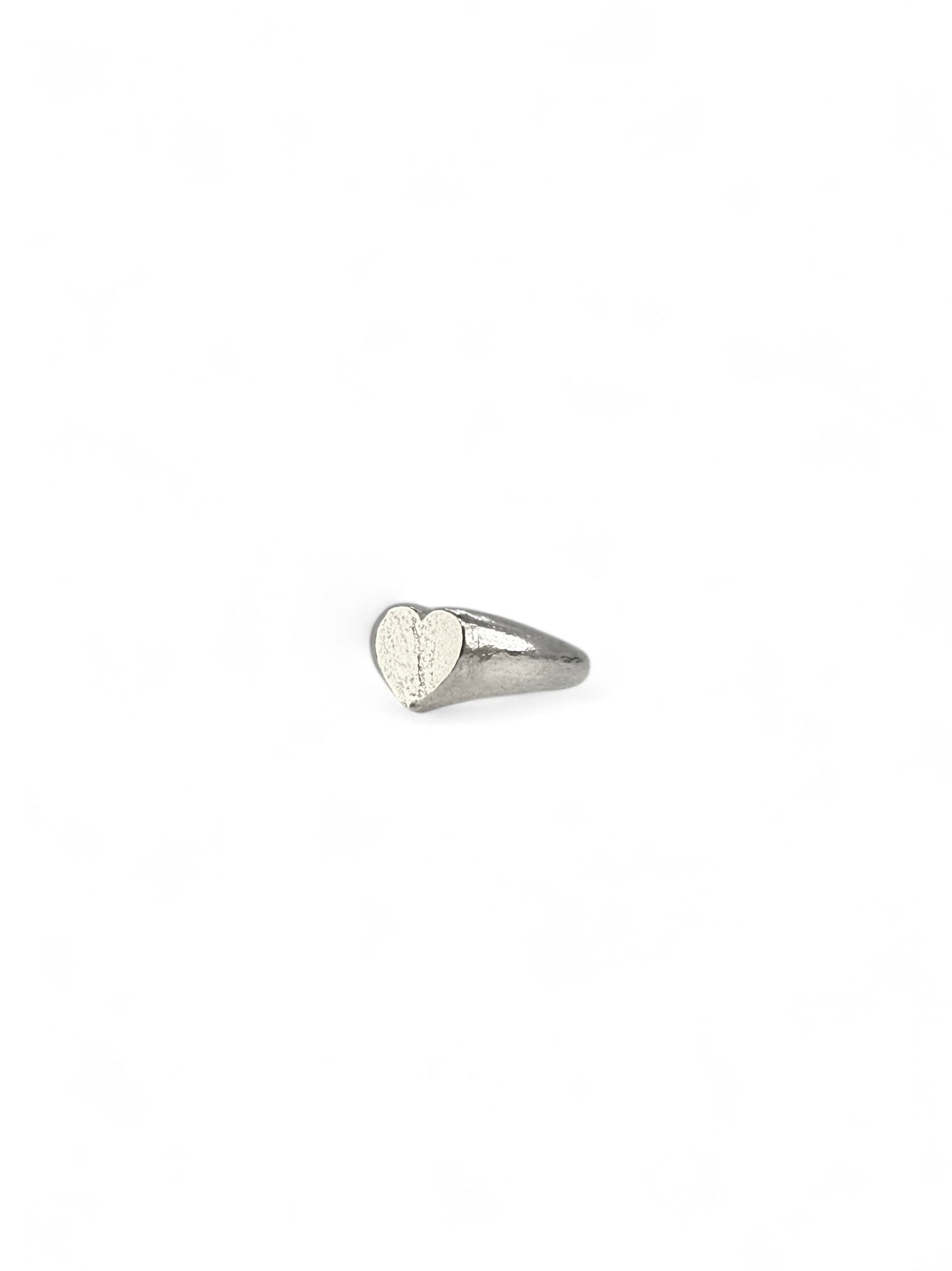 ‘Concrete’ textured ring in Sterling silver